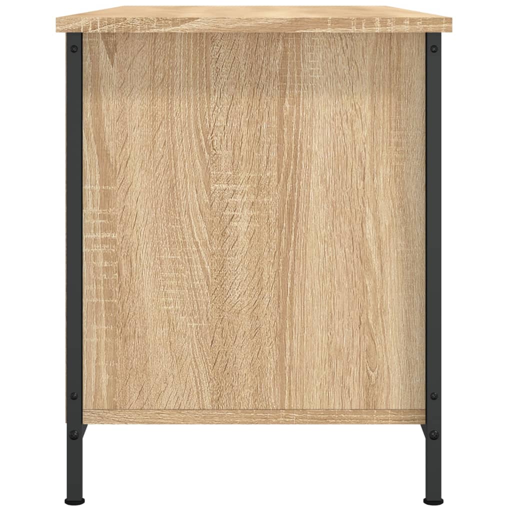 Meuble TV chêne Sonoma 100x40x50 cm matériau bois