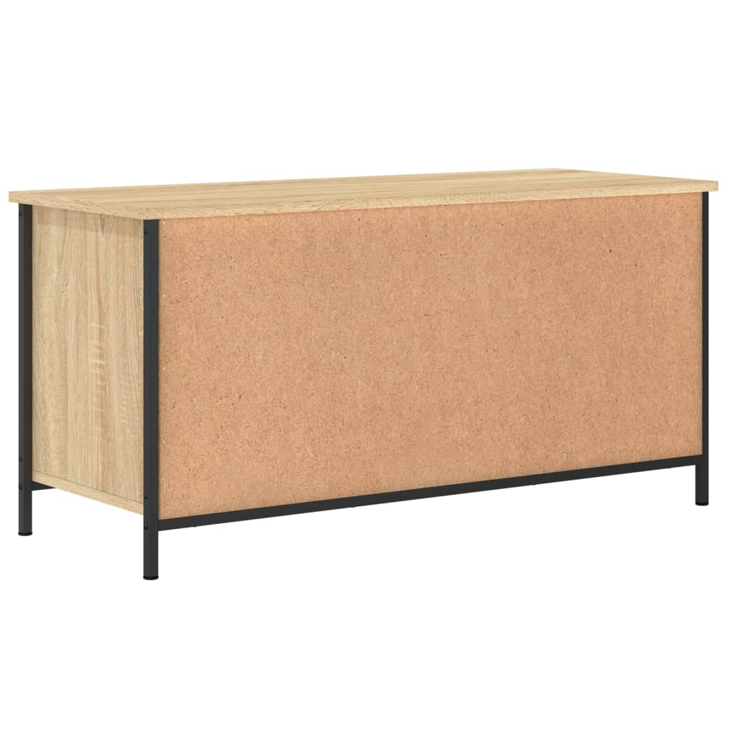 Meuble TV chêne Sonoma 100x40x50 cm matériau bois