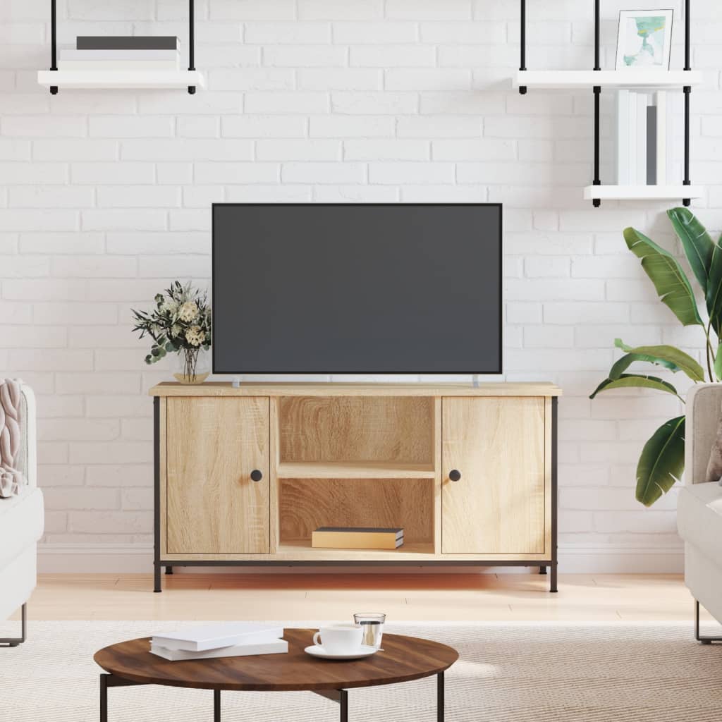Meuble TV chêne Sonoma 100x40x50 cm matériau bois