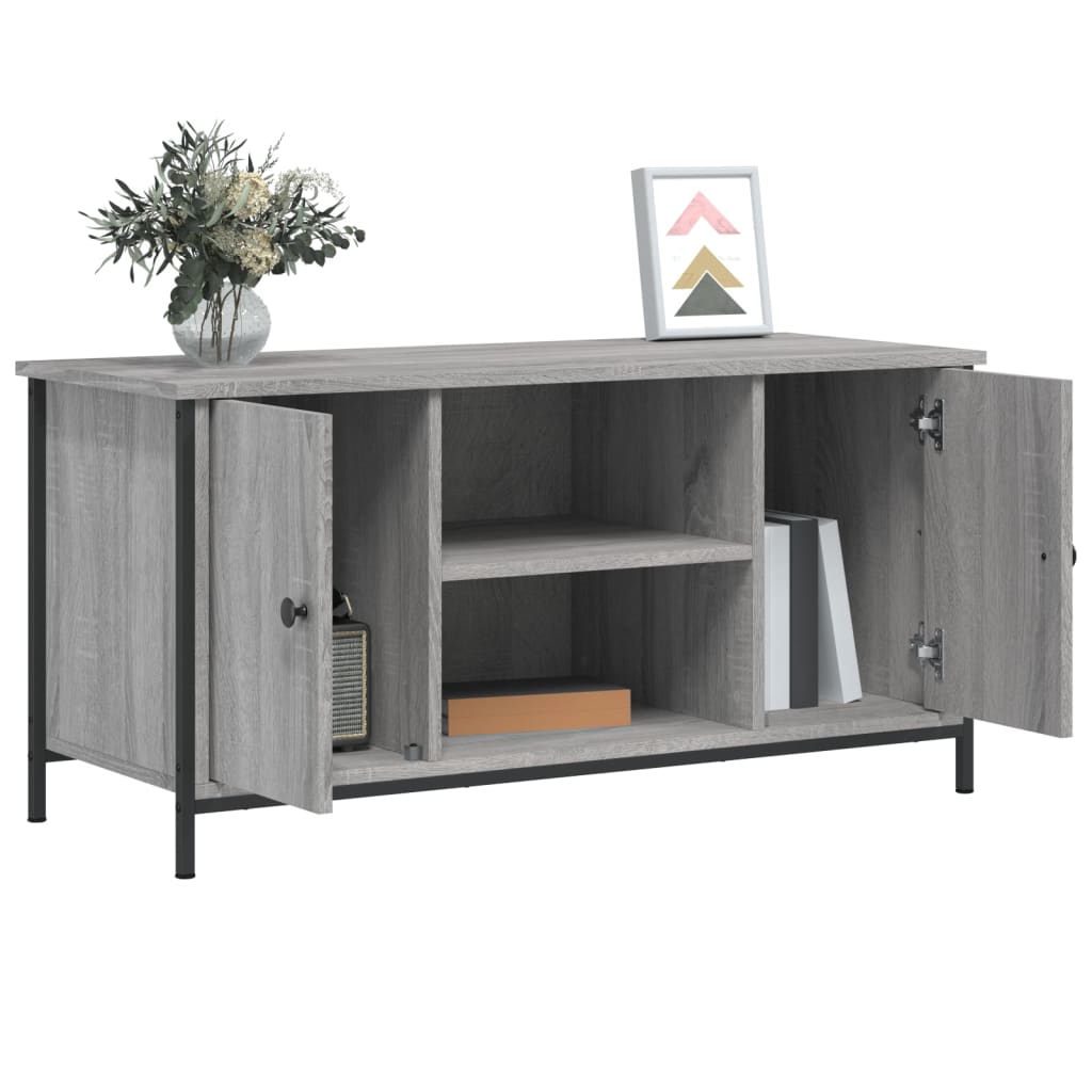 Meuble TV gris Sonoma 100x40x50 cm en bois