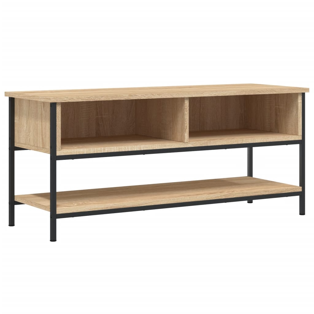 Meuble TV chêne Sonoma 100x35x45 cm matériau bois