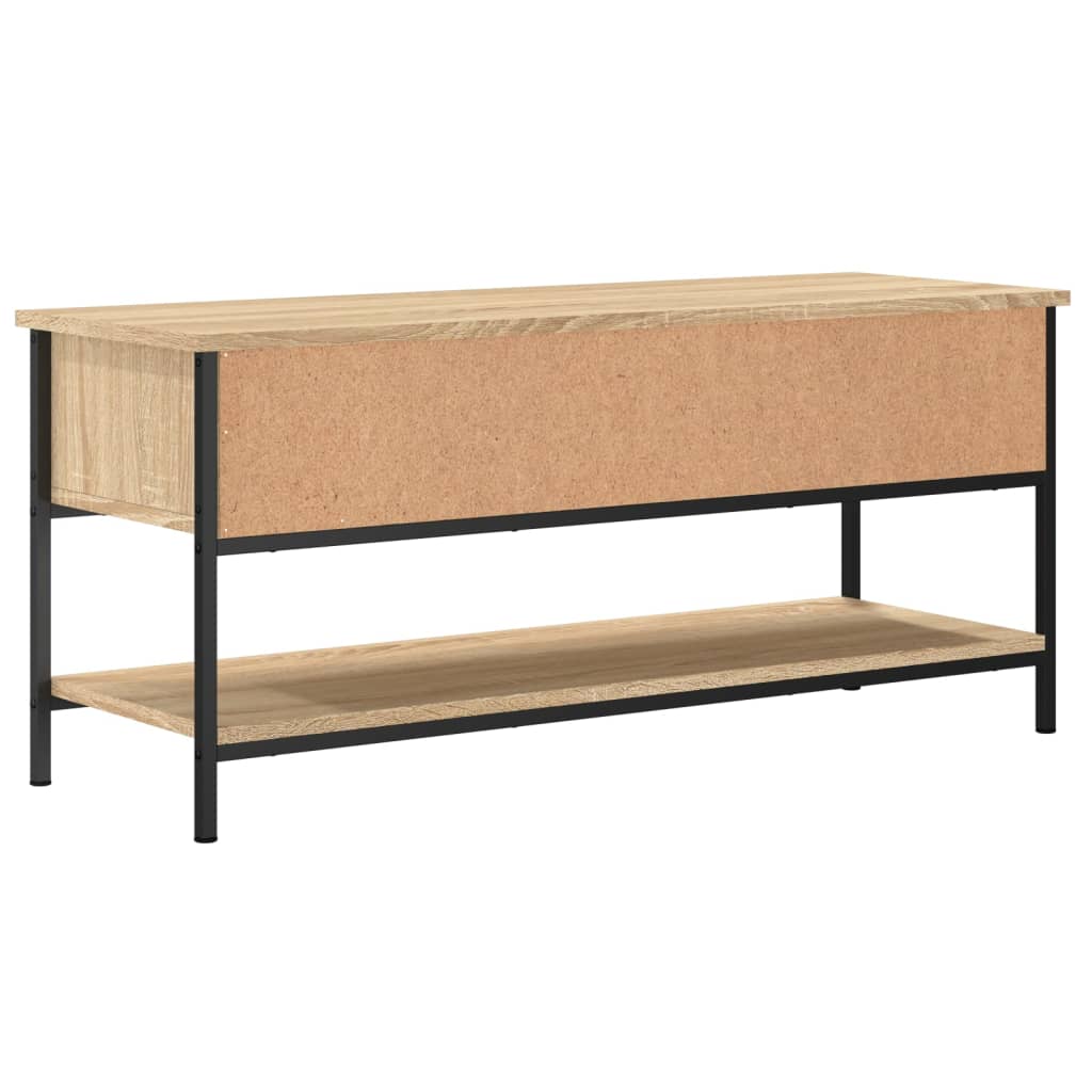 Meuble TV chêne Sonoma 100x35x45 cm matériau bois