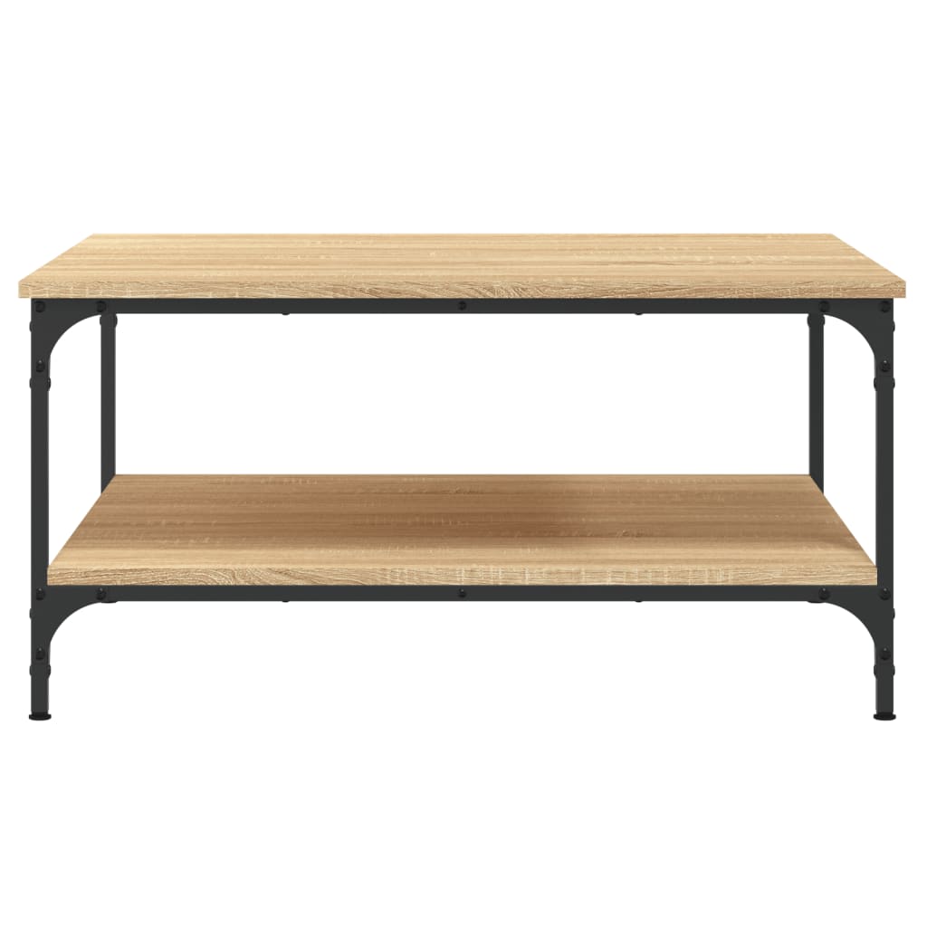 Table basse chêne Sonoma 80x80x40 cm en bois
