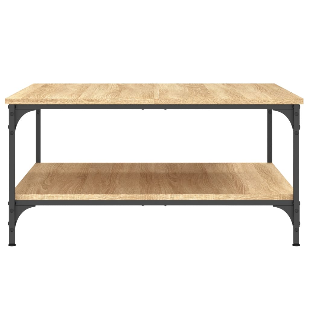 Table basse chêne Sonoma 80x80x40 cm en bois