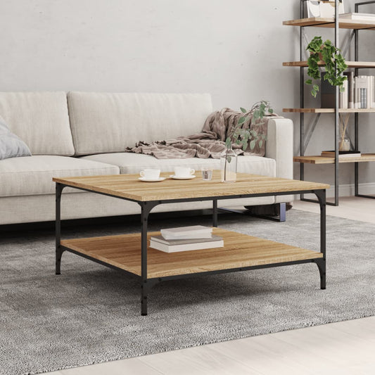 Coffee table Sonoma oak 80x80x40 cm wood material