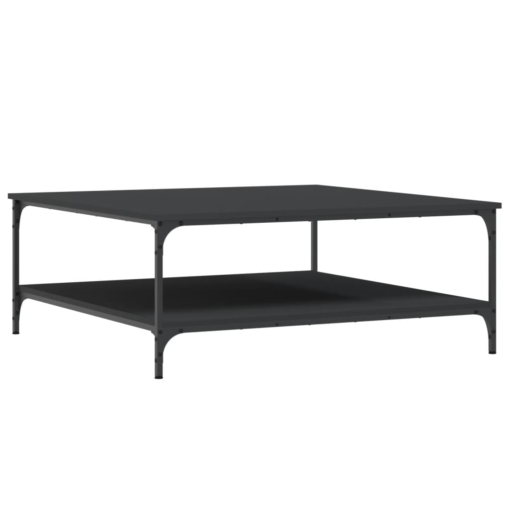 Coffee Table Black 100x100x40 cm Wood Material