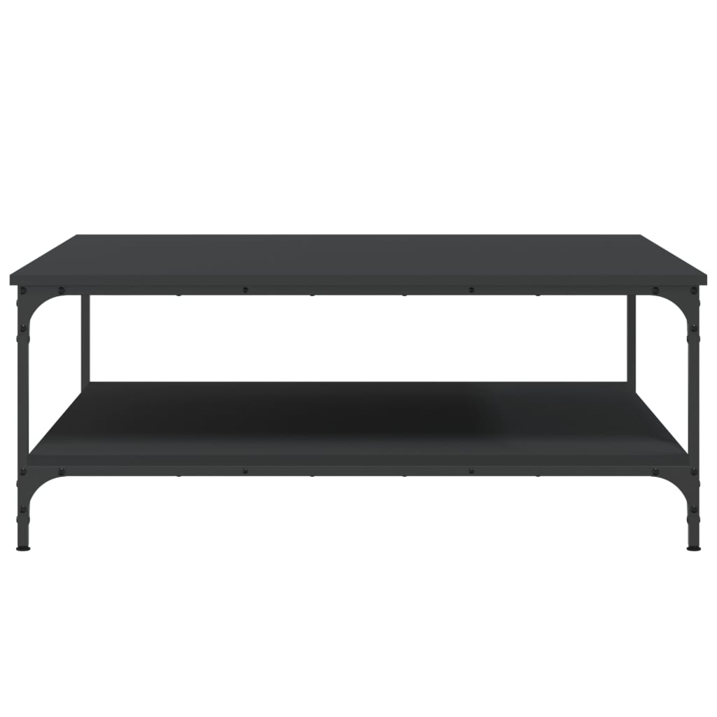 Coffee Table Black 100x100x40 cm Wood Material