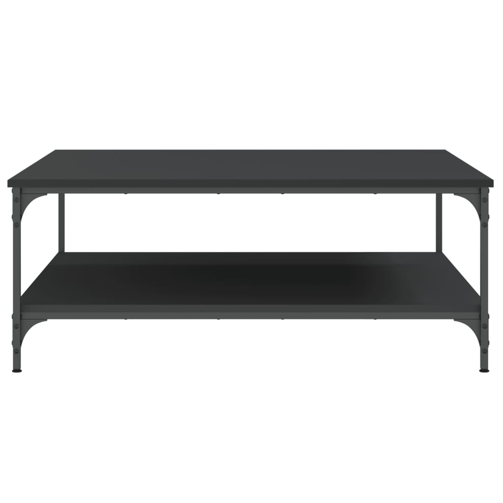 Coffee Table Black 100x100x40 cm Wood Material