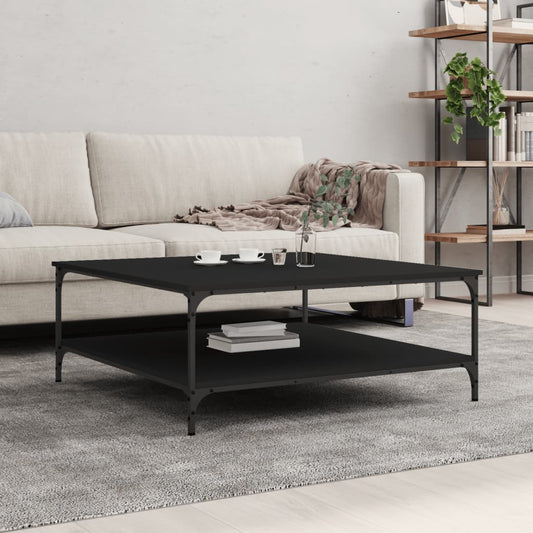 Coffee Table Black 100x100x40 cm Wood Material