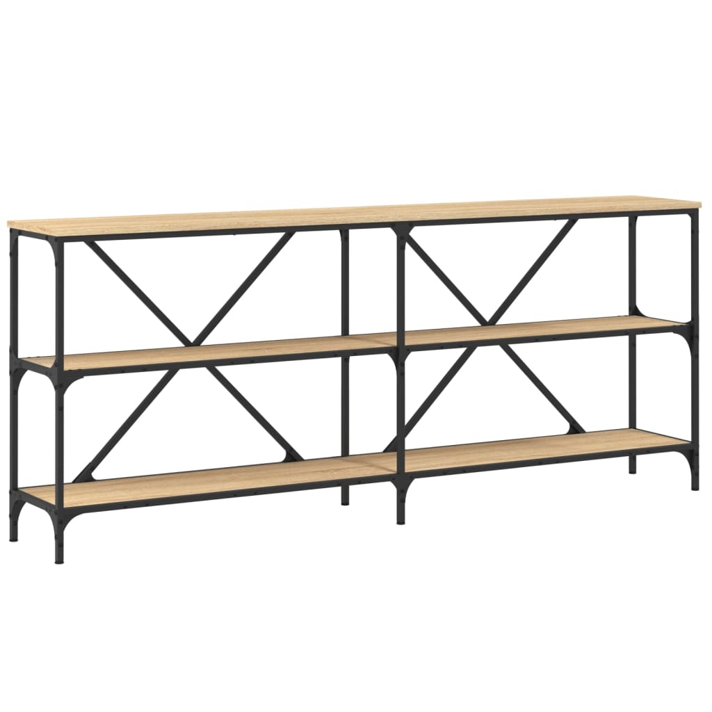 Konsolentisch Sonoma-Eiche 180x30x75 cm Holzwerkstoff und Eisen