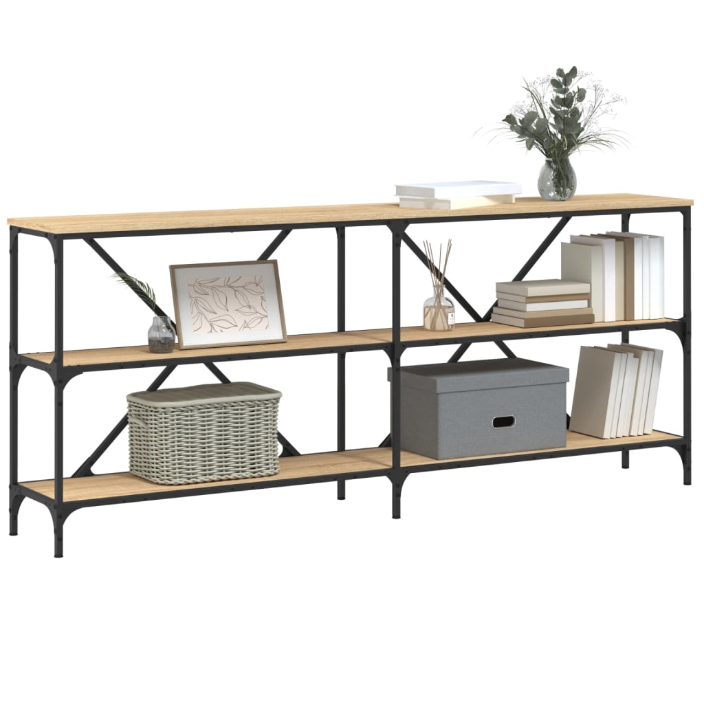 Konsolentisch Sonoma-Eiche 180x30x75 cm Holzwerkstoff und Eisen