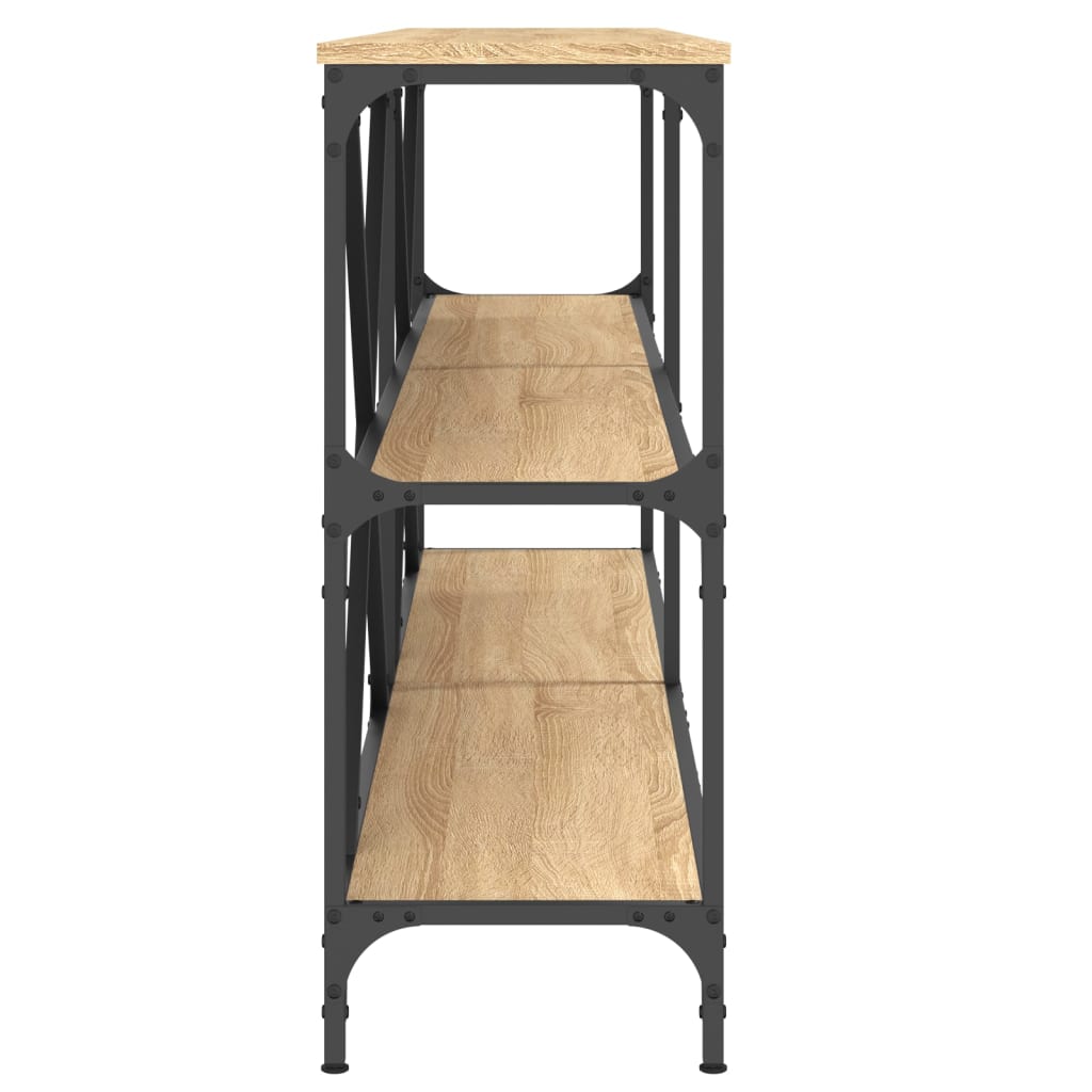 Konsolentisch Sonoma-Eiche 180x30x75 cm Holzwerkstoff und Eisen