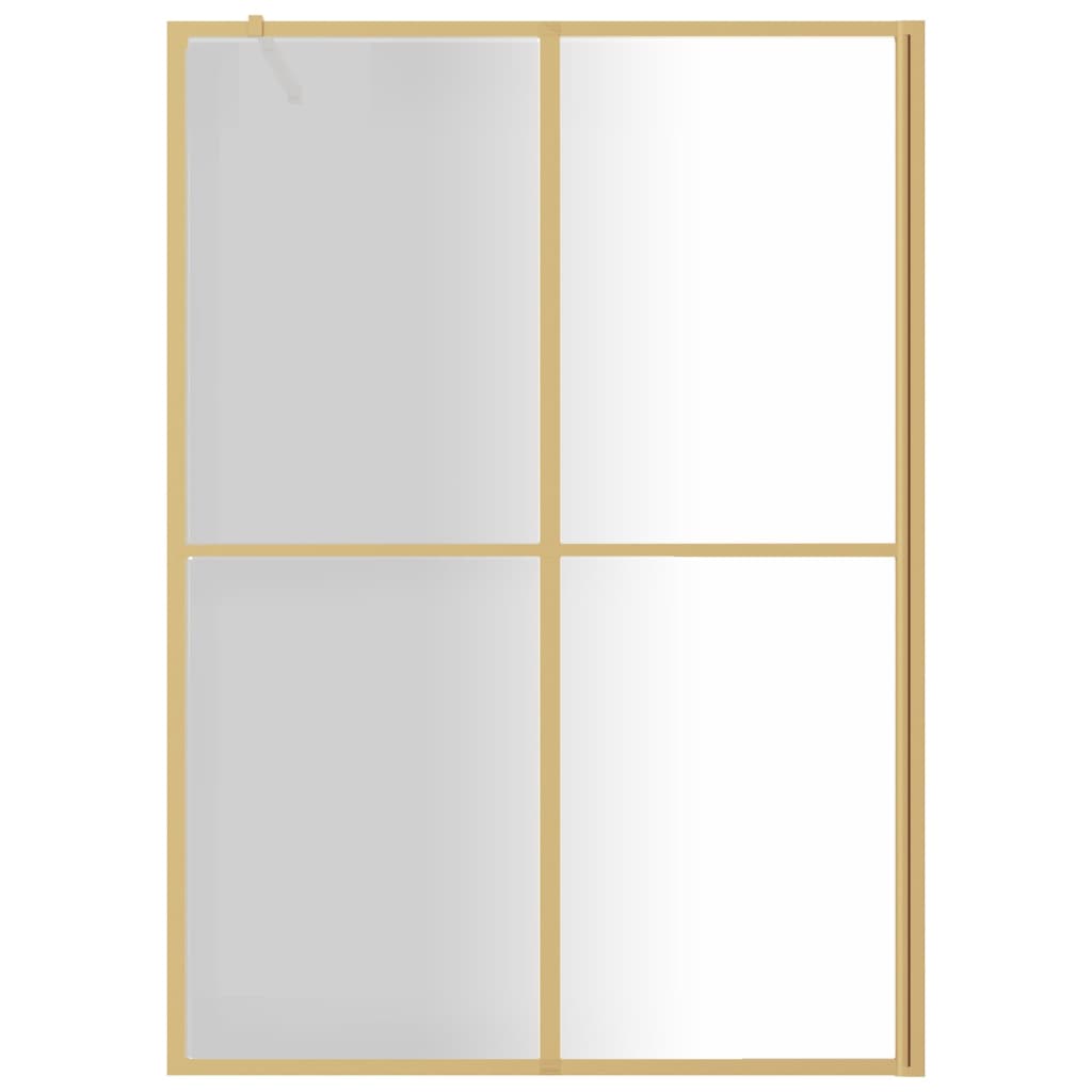 Duschwand für Begehbare Dusche ESG Klarglas Golden 140x195cm