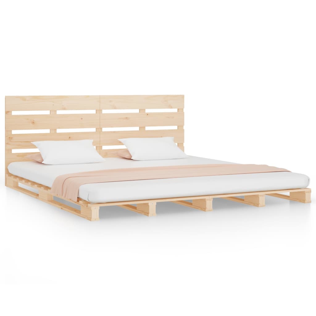 Massivholzbett ohne Matratze 140x190 cm Kiefernholz