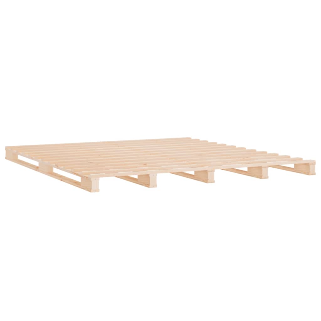 Massivholzbett ohne Matratze 140x190 cm Kiefernholz