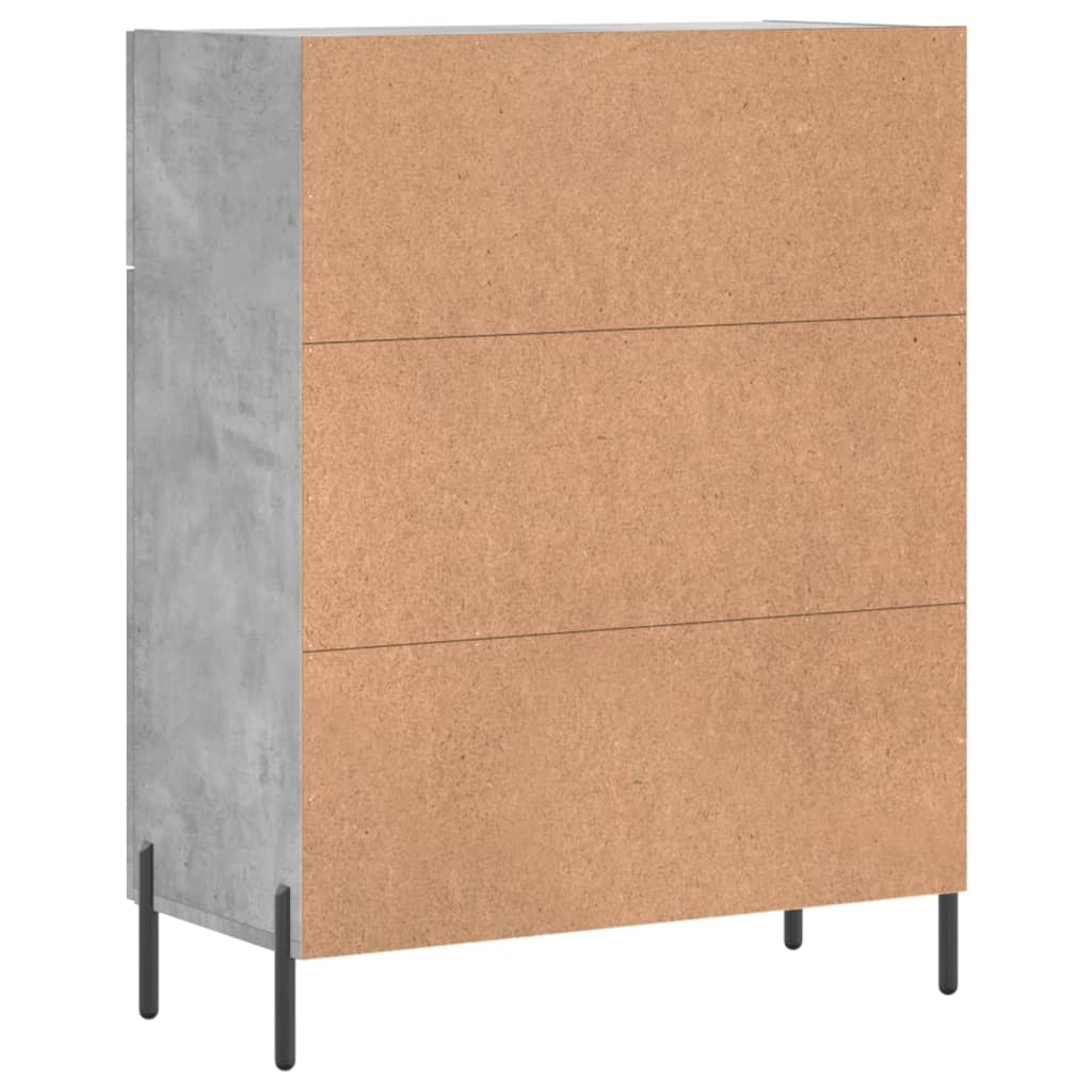 Sideboard Betongrau 69,5x34x90 cm Holzwerkstoff