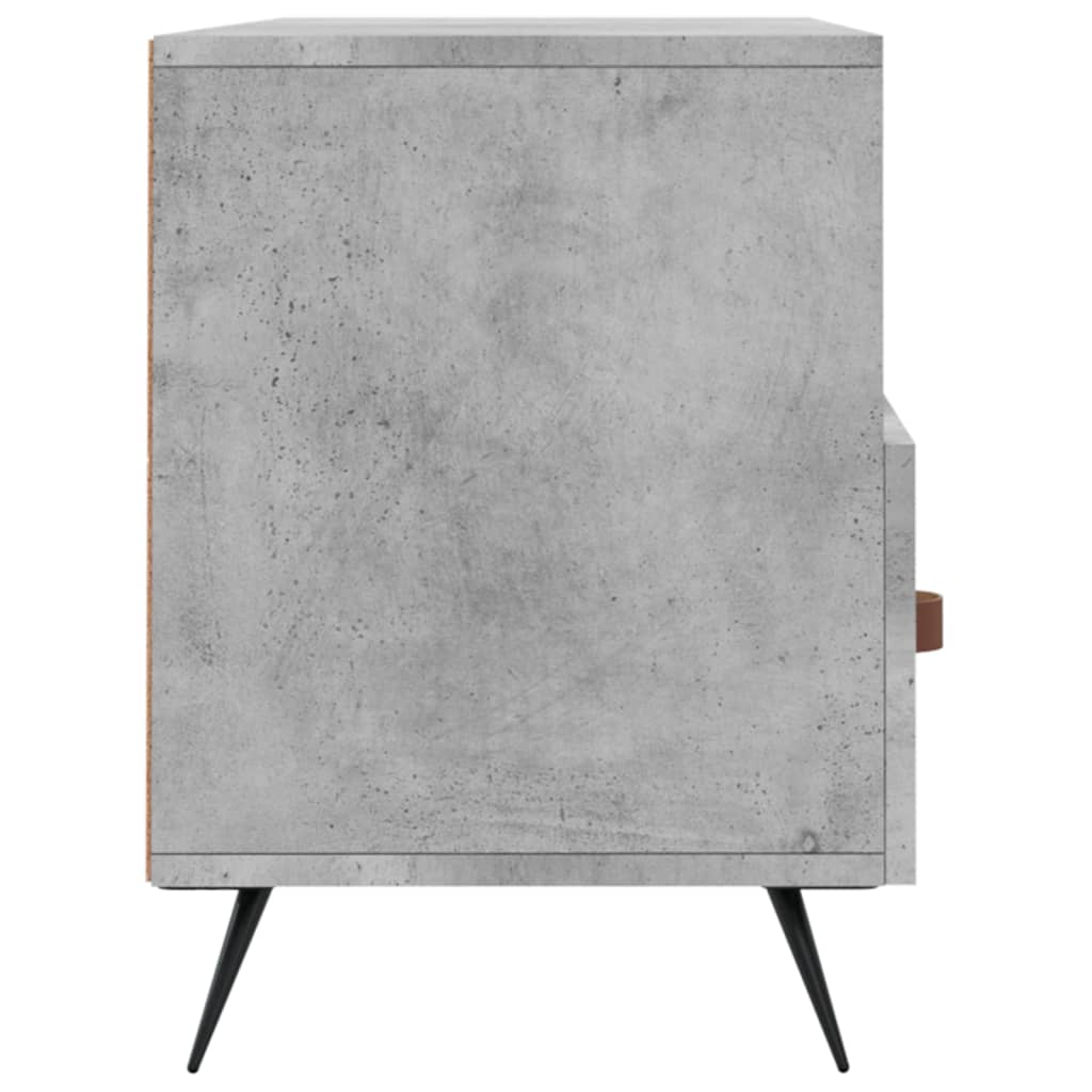 Meuble TV gris béton 102x36x50 cm en bois