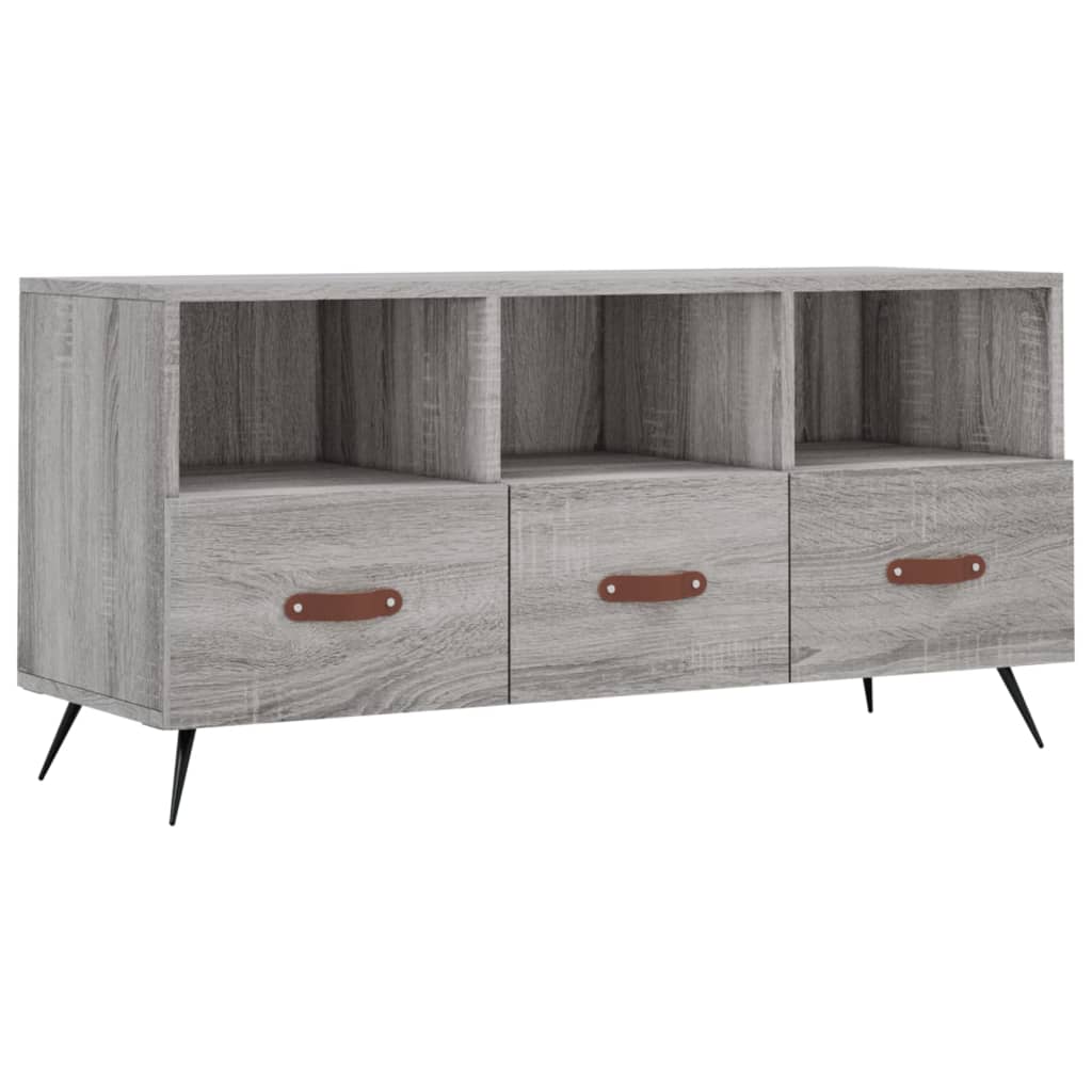 Meuble TV gris Sonoma 102x36x50 cm en bois