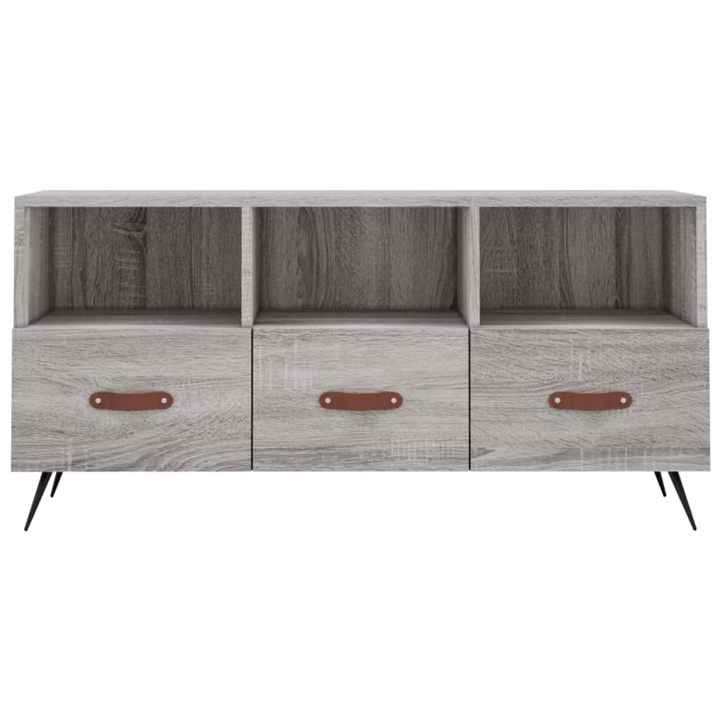 Meuble TV gris Sonoma 102x36x50 cm en bois