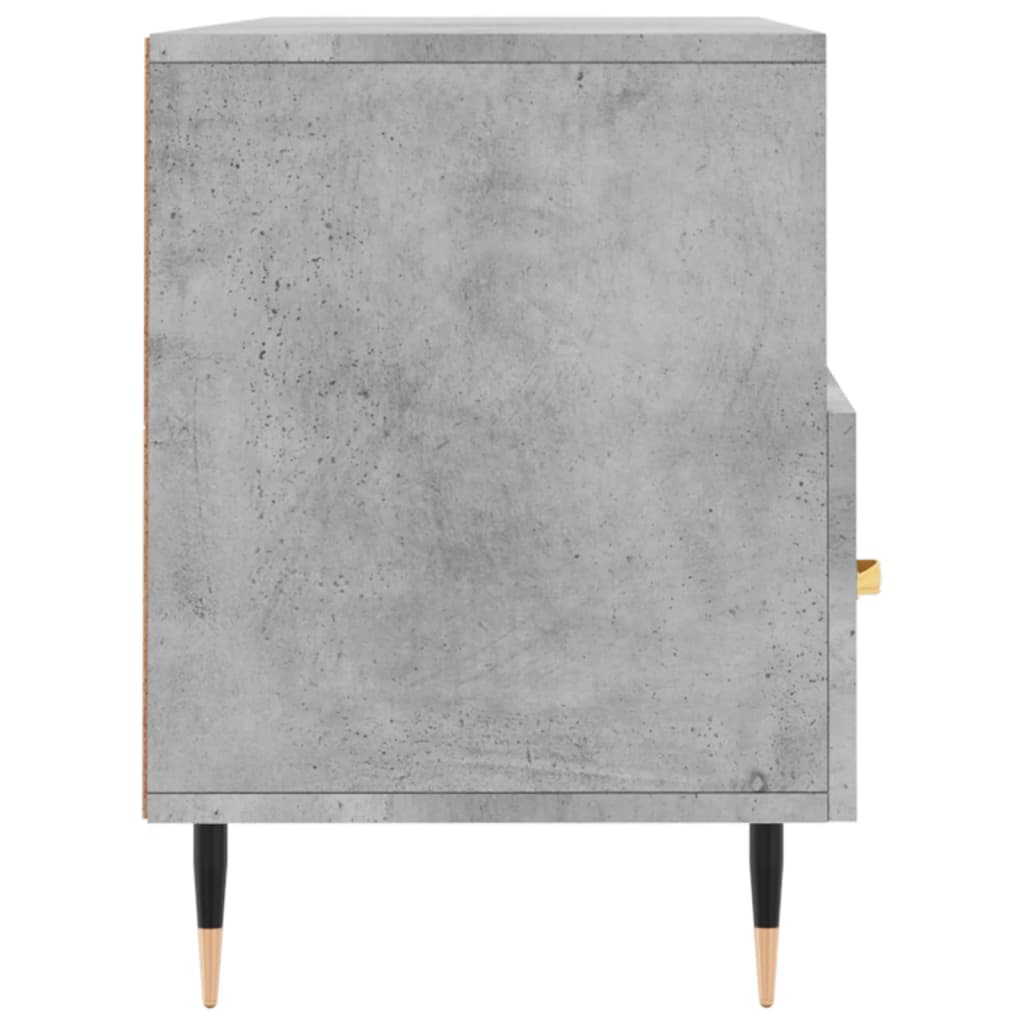 Meuble TV gris béton 102x36x50 cm en bois