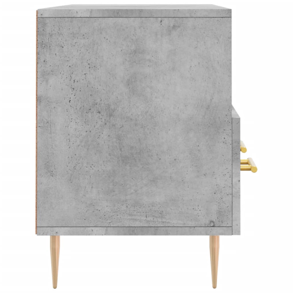 Meuble TV gris béton 102x36x50 cm en bois