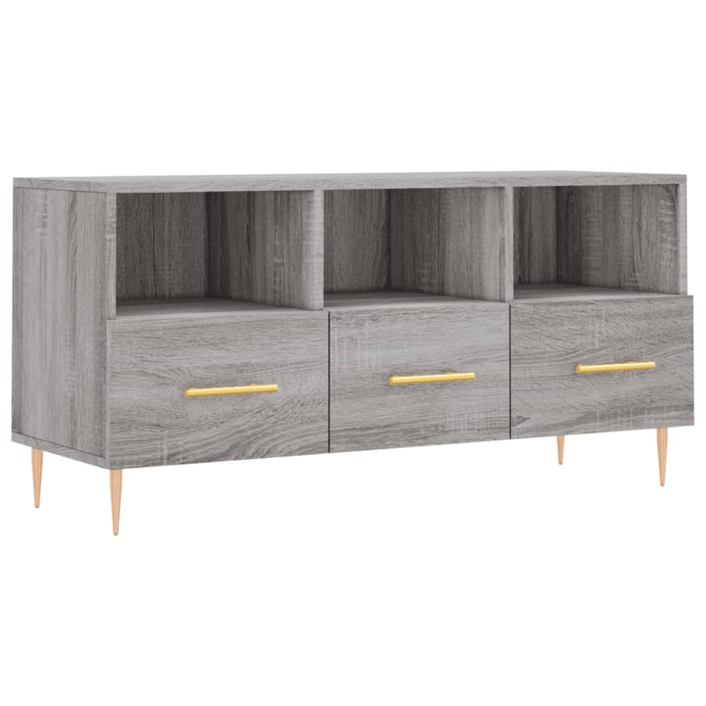 Meuble TV gris Sonoma 102x36x50 cm en bois