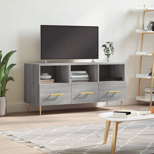 Meuble TV gris Sonoma 102x36x50 cm en bois