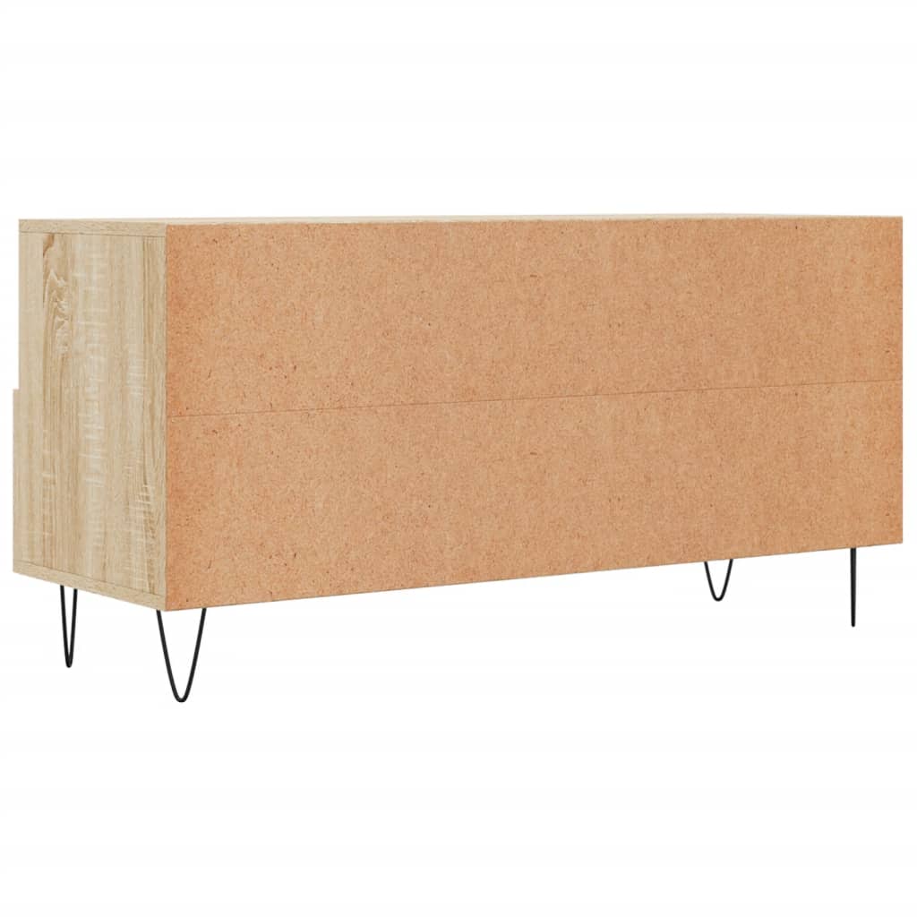 Meuble TV chêne Sonoma 102x36x50 cm matériau bois