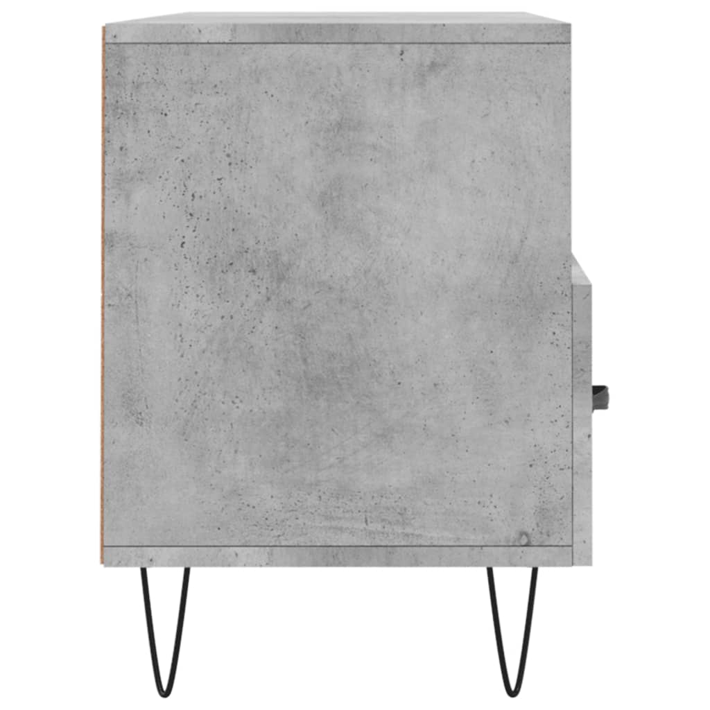 Meuble TV gris béton 102x36x50 cm en bois