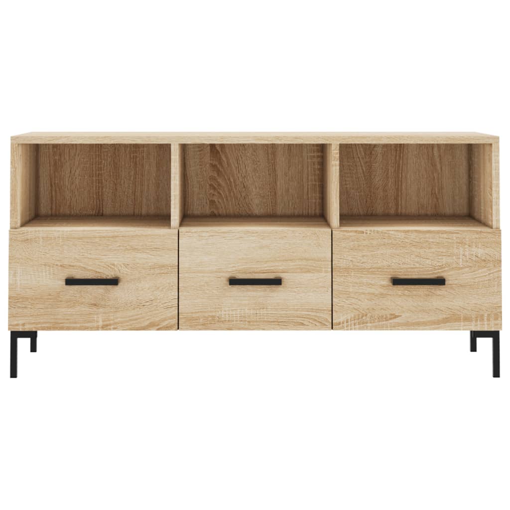 Meuble TV chêne Sonoma 102x36x50 cm matériau bois