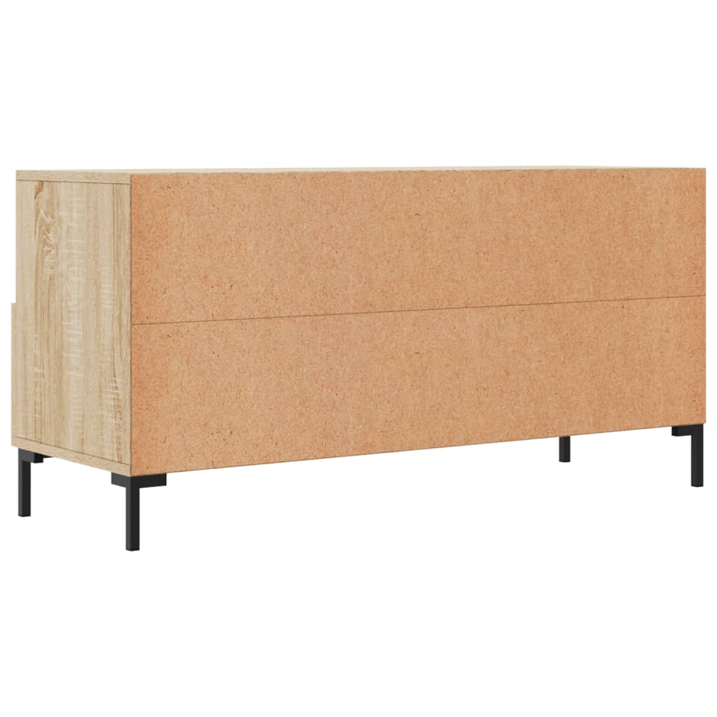 Meuble TV chêne Sonoma 102x36x50 cm matériau bois