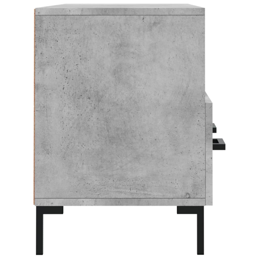 Meuble TV gris béton 102x36x50 cm en bois