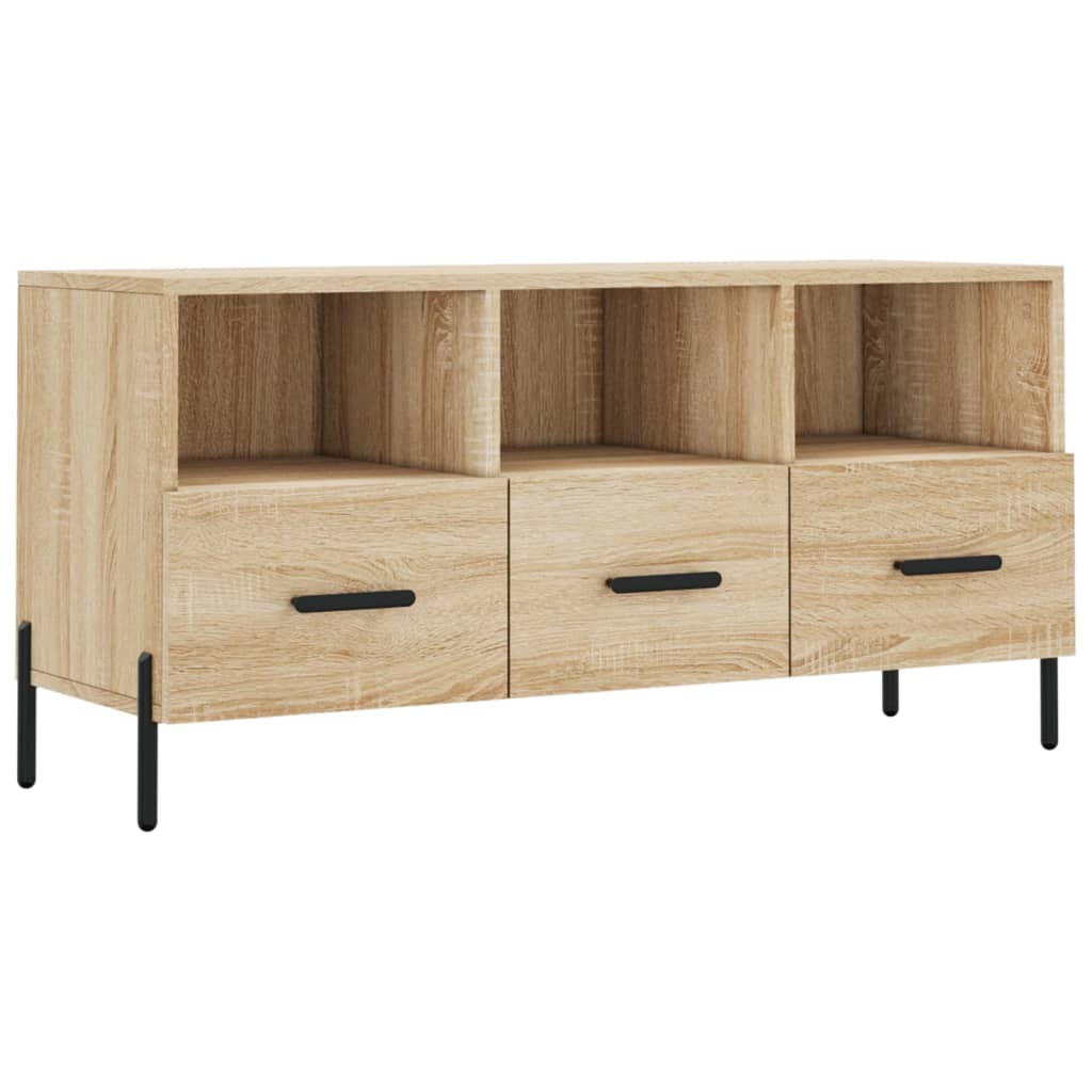 Meuble TV chêne Sonoma 102x36x50 cm matériau bois