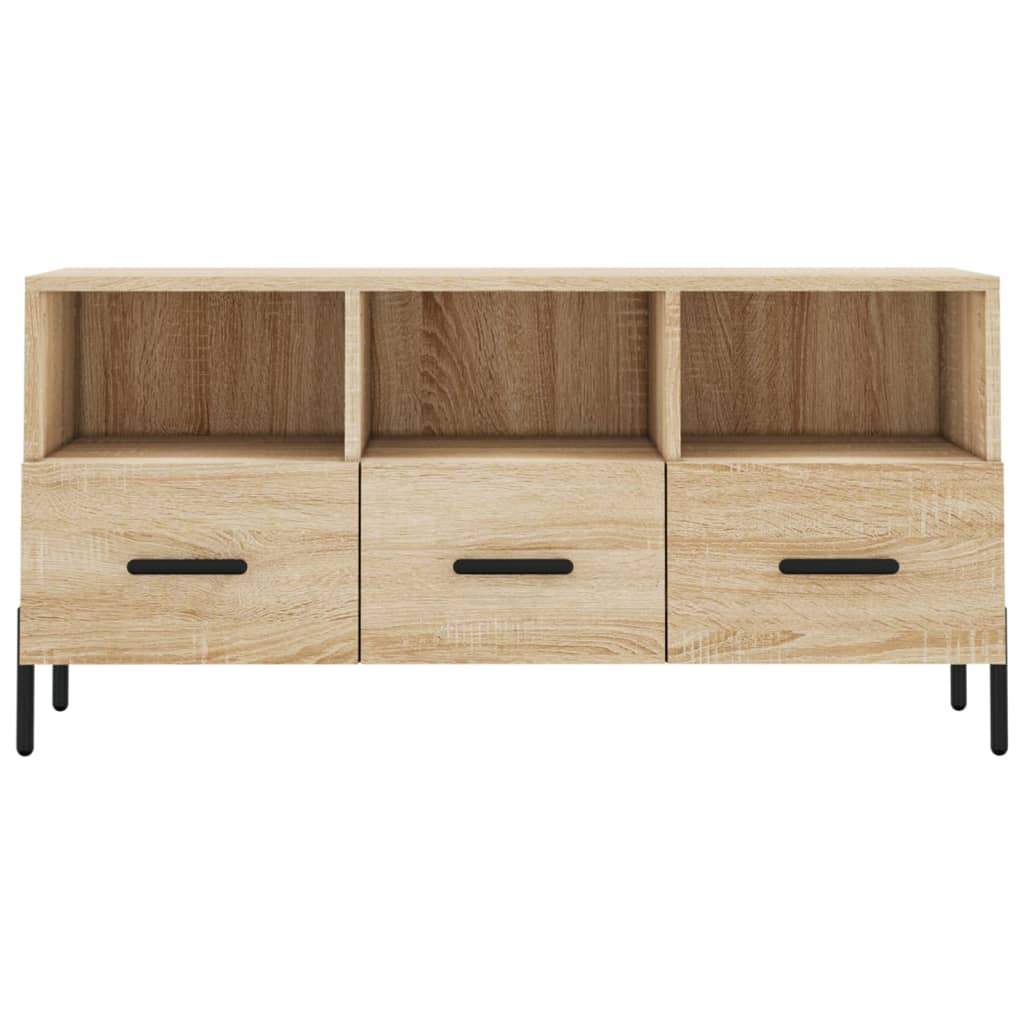 Meuble TV chêne Sonoma 102x36x50 cm matériau bois