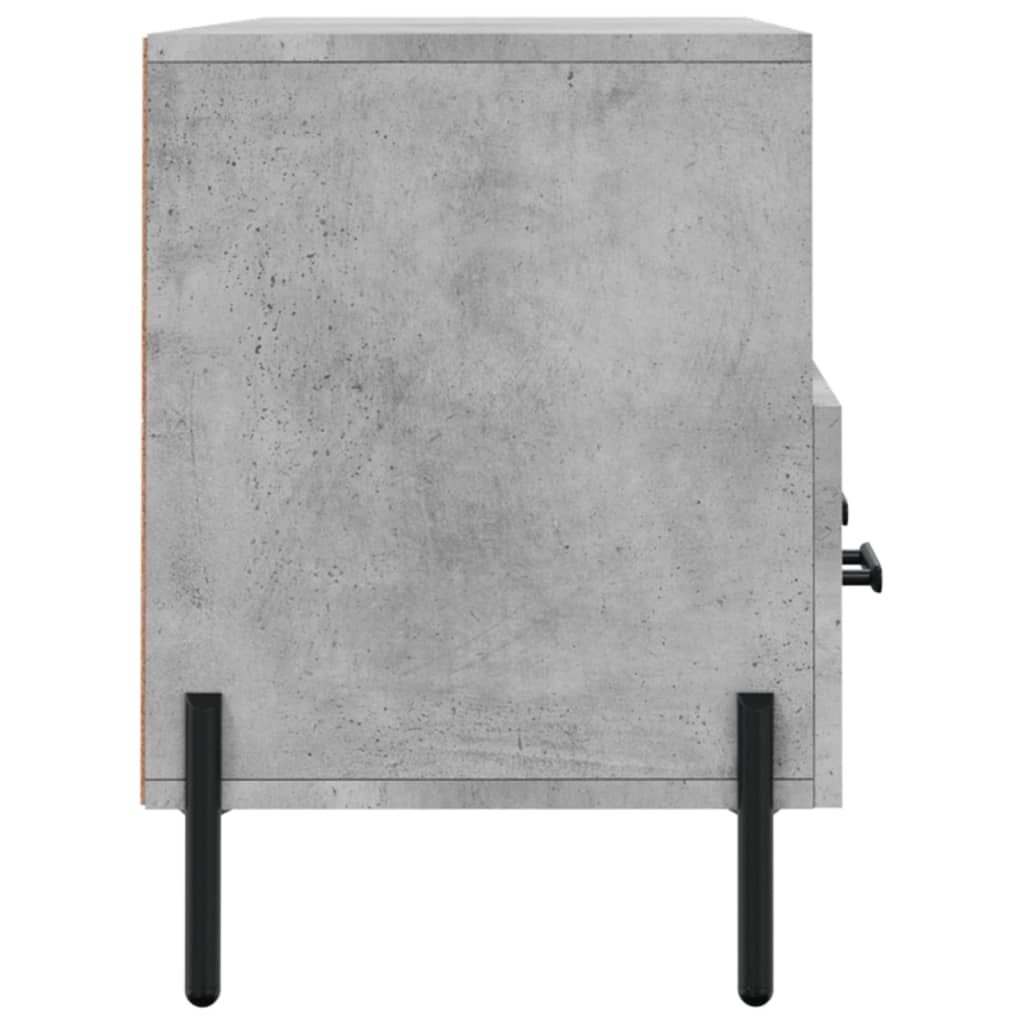 Meuble TV gris béton 102x36x50 cm en bois