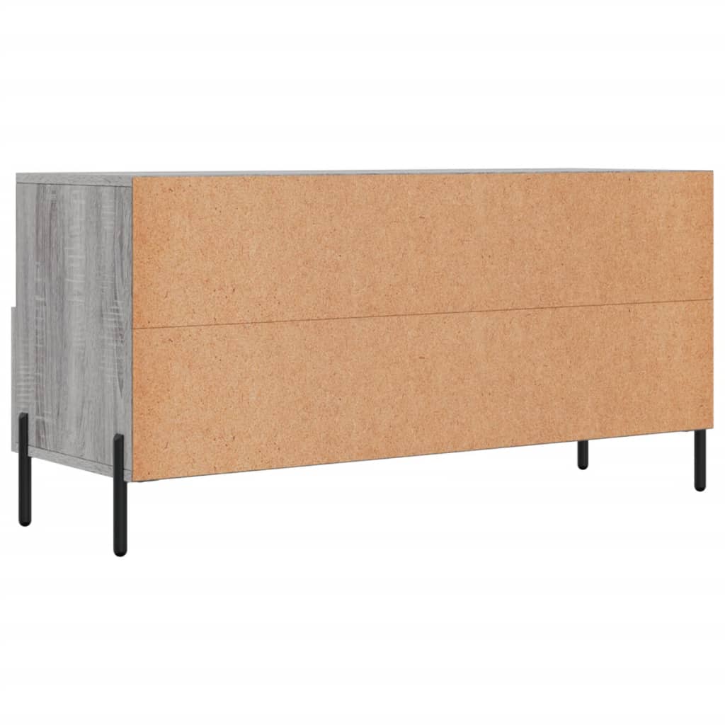 Meuble TV gris Sonoma 102x36x50 cm en bois