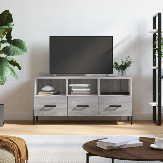 Meuble TV gris Sonoma 102x36x50 cm en bois