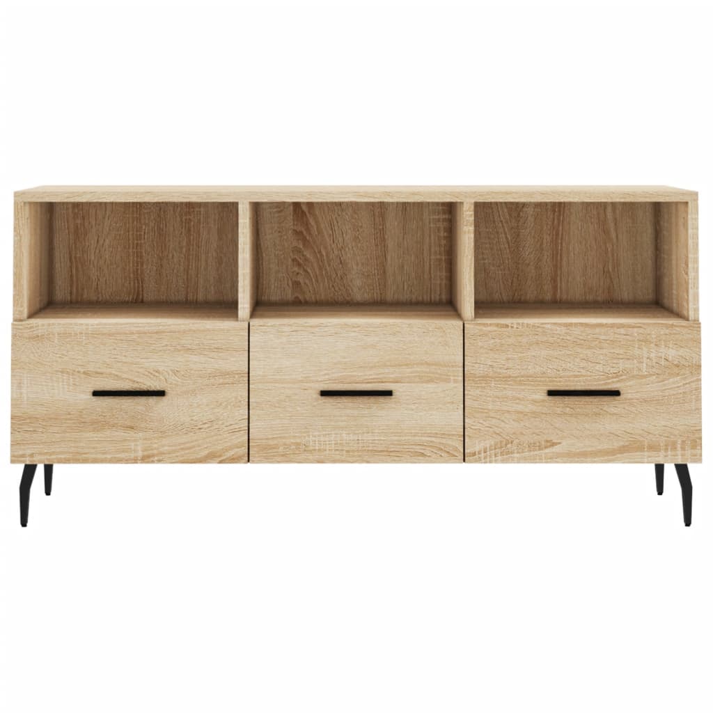 Meuble TV chêne Sonoma 102x36x50 cm matériau bois