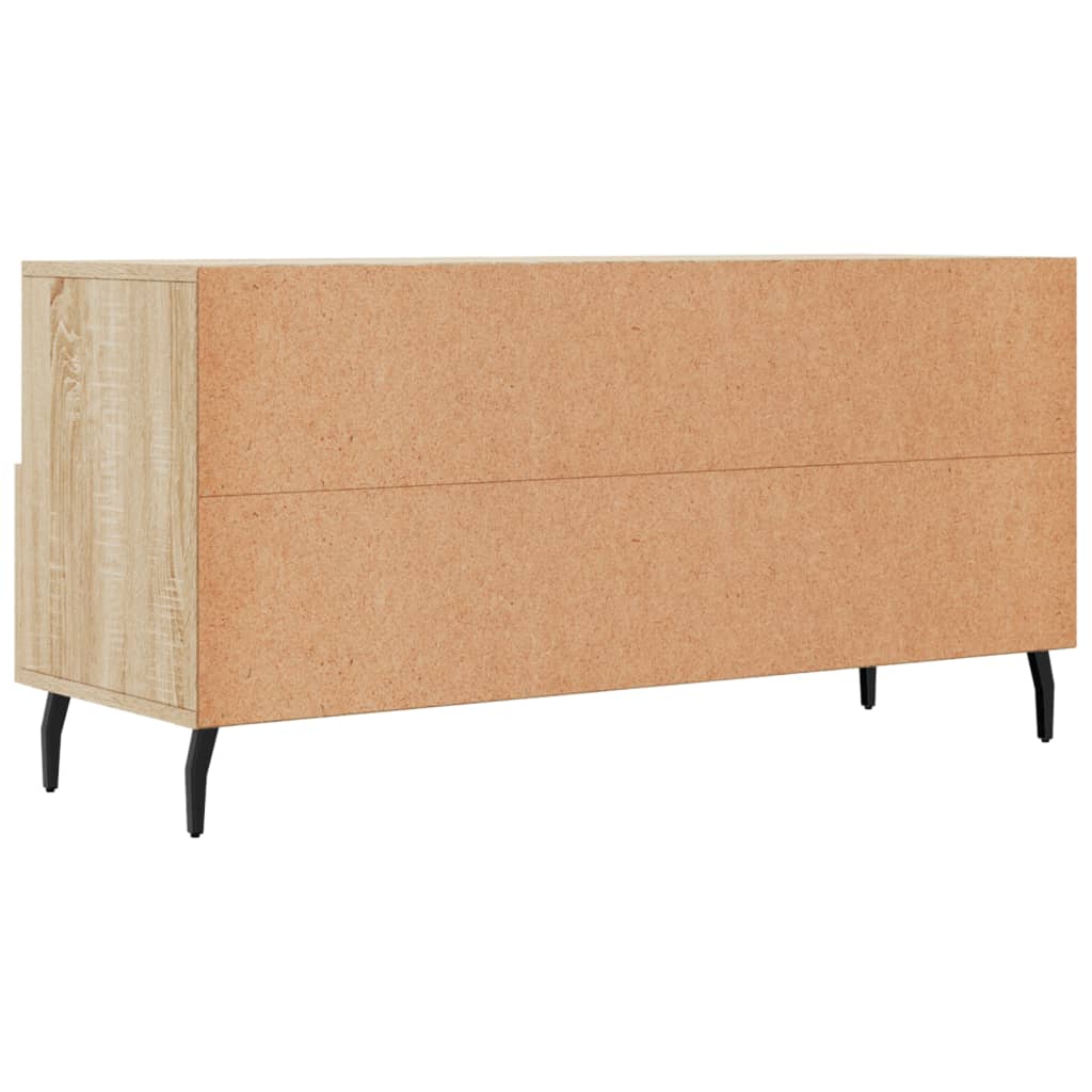 Meuble TV chêne Sonoma 102x36x50 cm matériau bois