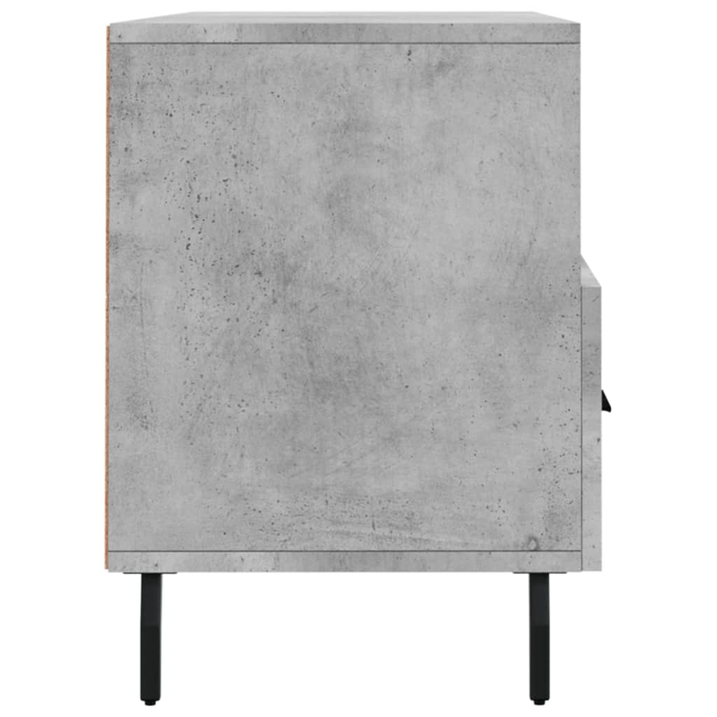 Meuble TV gris béton 102x36x50 cm en bois