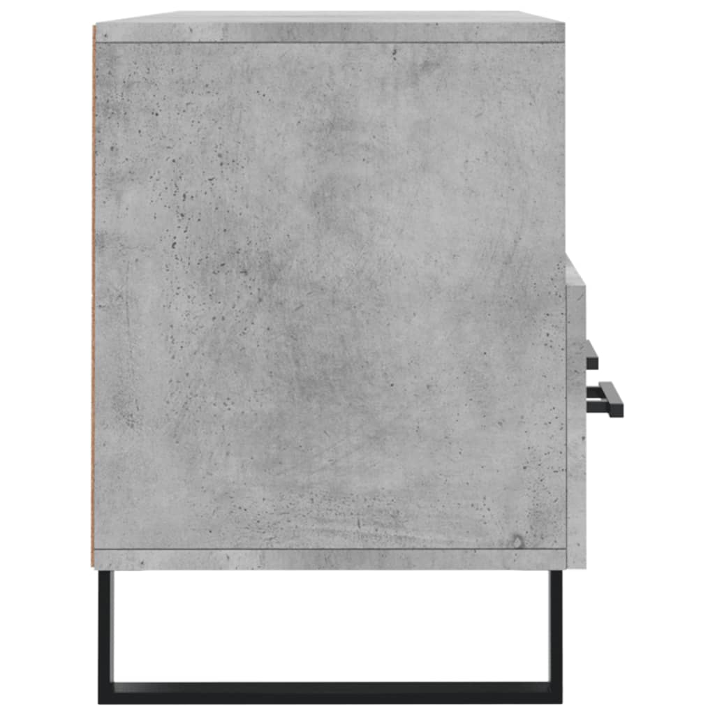 Meuble TV gris béton 102x36x50 cm en bois