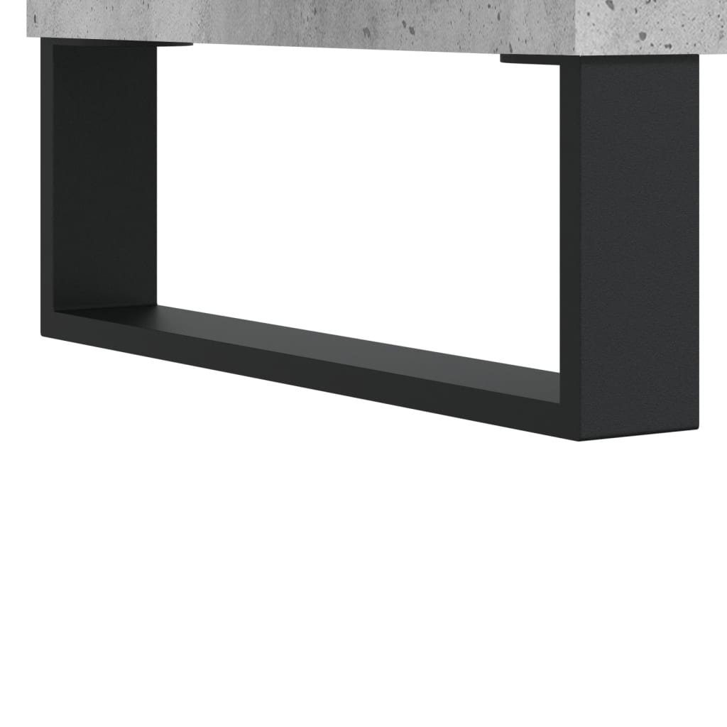 Meuble TV gris béton 102x36x50 cm en bois