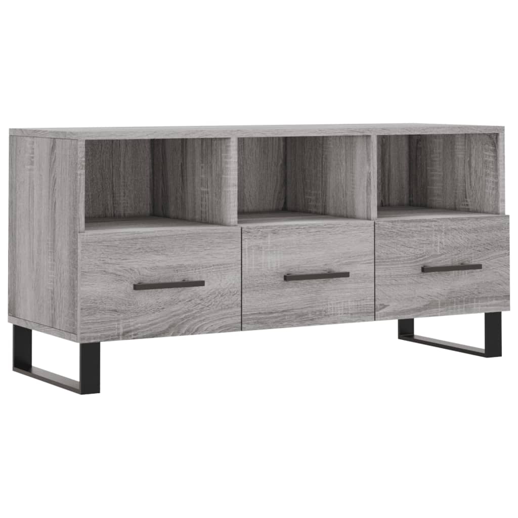 Meuble TV gris Sonoma 102x36x50 cm en bois