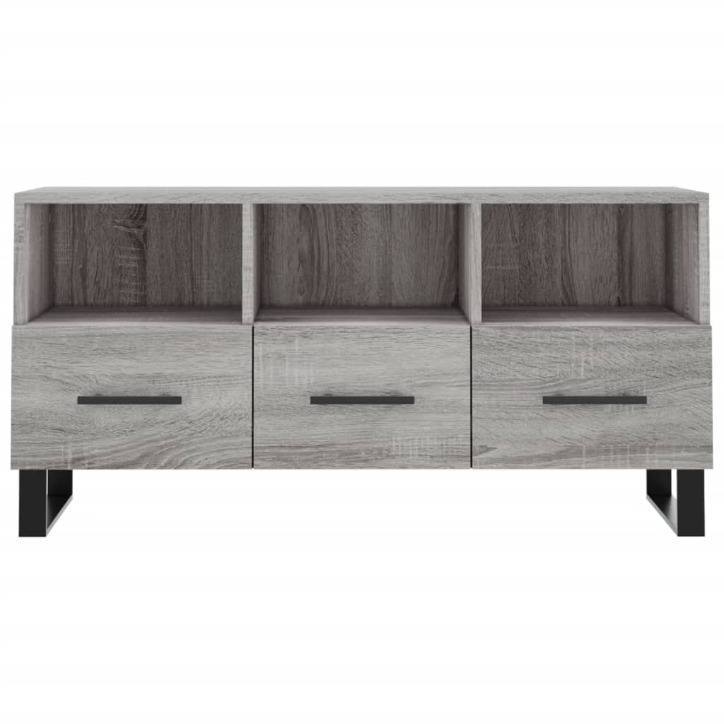 Meuble TV gris Sonoma 102x36x50 cm en bois