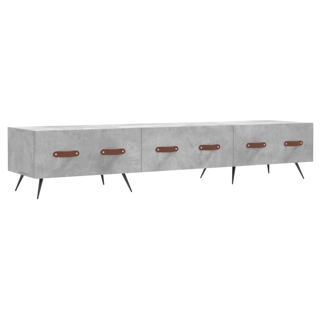 TV-Schrank Betongrau 150x36x30 cm Holzwerkstoff