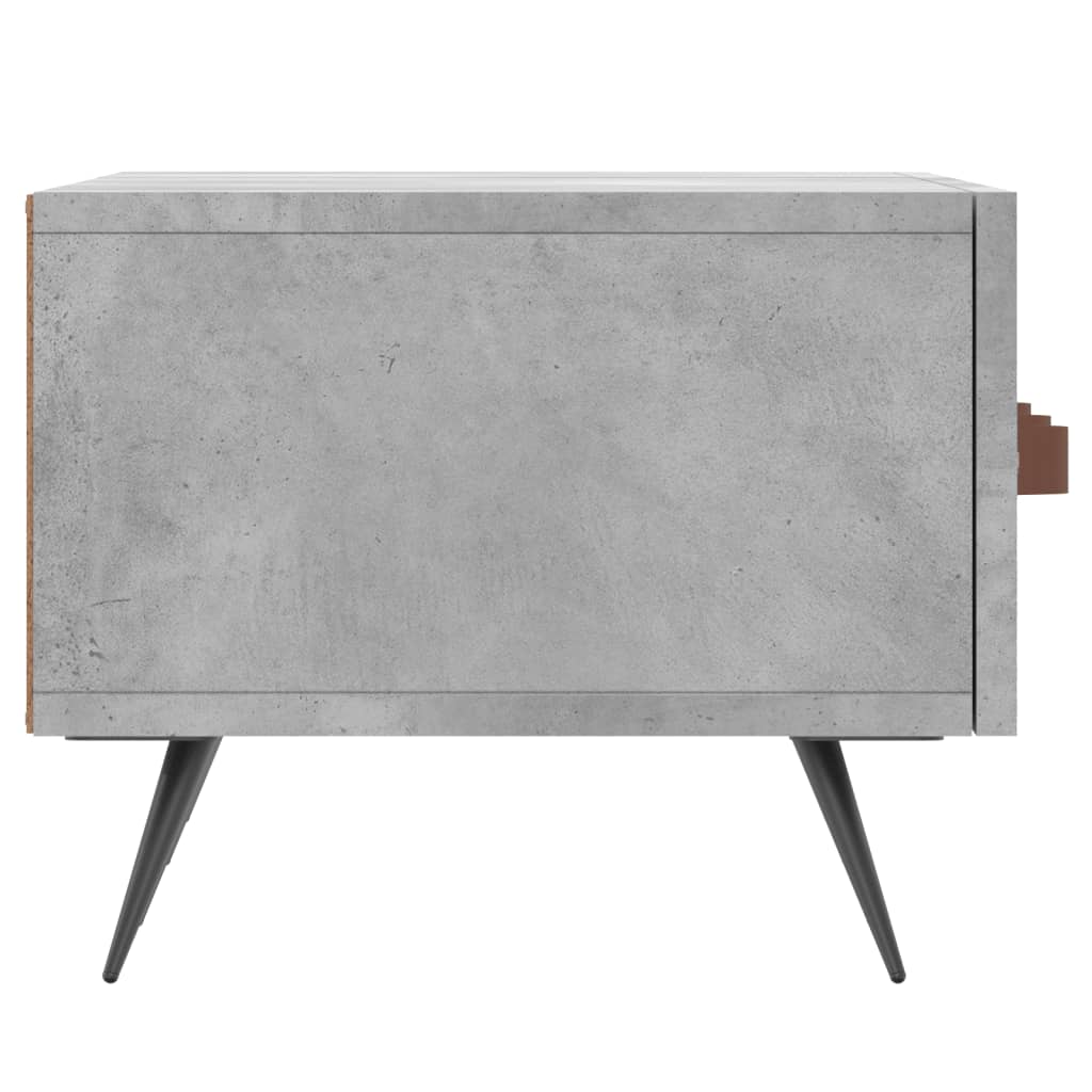 Meuble TV gris béton 150x36x30 cm en bois