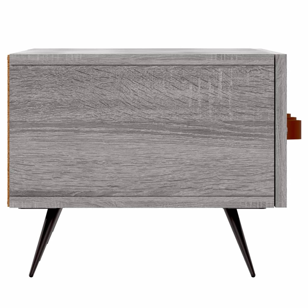 TV Cabinet Gray Sonoma 150x36x30 cm Wood Material