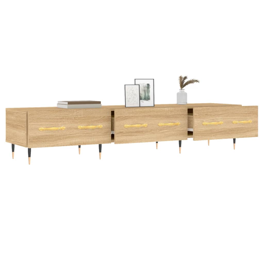 Meuble TV chêne Sonoma 150x36x30 cm matériau bois