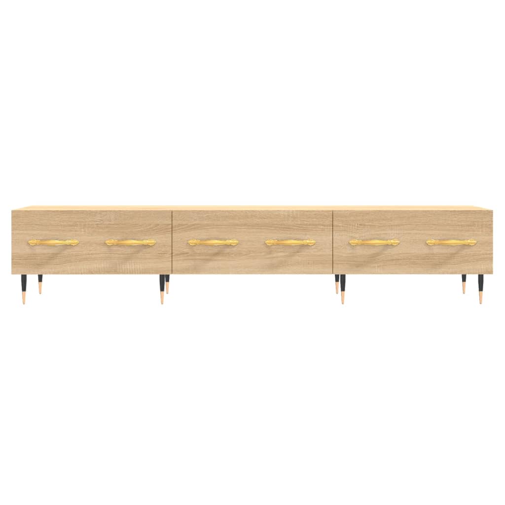 Meuble TV chêne Sonoma 150x36x30 cm matériau bois