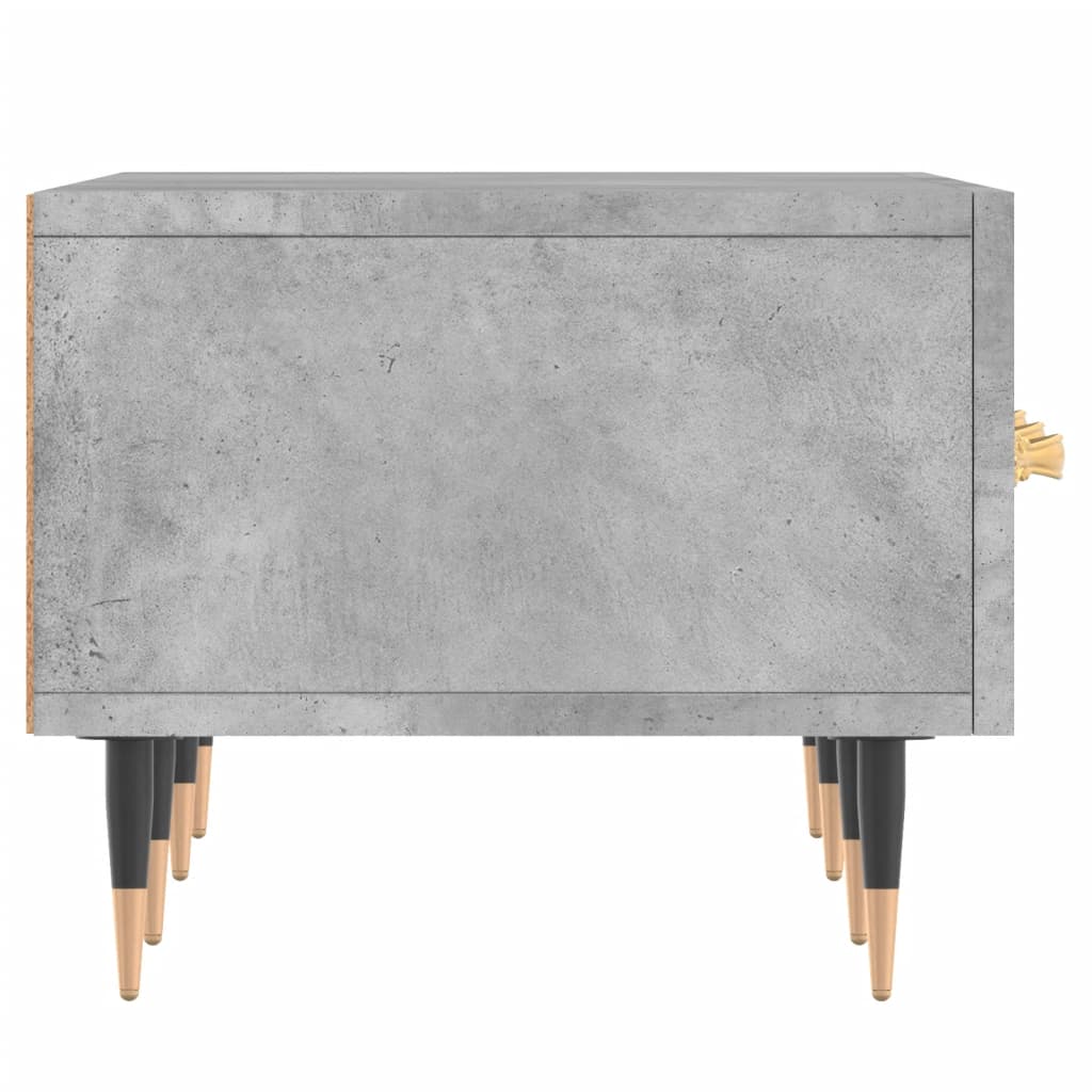 Meuble TV gris béton 150x36x30 cm en bois